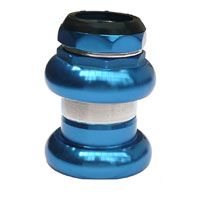 Head set,alloy,1-1/8 x 26T, 25.4x34x30mm, threaded, water seal, NO LOGO, anodised, BLUE