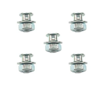 ANCHOR BOLT & NUT - M6, Dome Nut, Steel, SILVER (Bag of 5)    SEE 1471NB for great value
