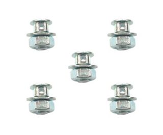 ANCHOR BOLT & NUT - M6, Dome Nut, Steel, SILVER (Bag of 5)    SEE 1471NB for great value