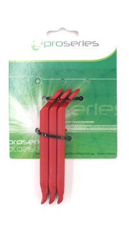 Tyre levers, nylon, red, set of 3