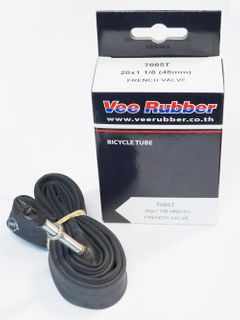 TUBE  20 x 1.1/8 F/V 48mm (18/25 - 450-451),  Quality Vee Rubber Tube