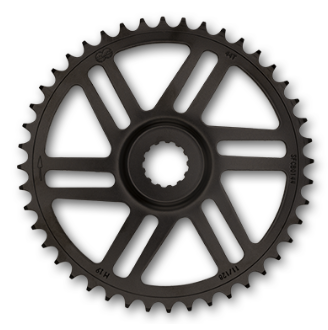 Chainrings Bosch Gen 3, 11/128" x 44T,   CL 47.5/50mm, black.  Quality KMC product - Direct Mount