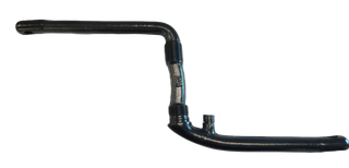 170mm - One Piece Crank With Pivot - Steel, Black