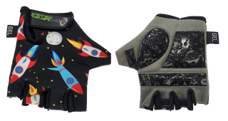 Rocket ships KIDS GLOVES  -  PRO SERIES, Amara Palm, Lycra Towel GEL Padding, XS
