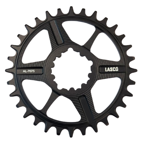 A NEW ITEM - CHAINRING - for SRAM DM3 hole, 32T, 3mm offset, narrow wide, black, AL7075