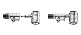 A NEW ITEM - Auto head pump connection, locks on to valve automatically, for A/V & P/V, for hose inner dia 8.5mm & 10mm