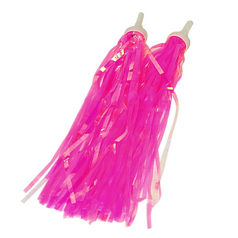 A NEW ITEM - STREAMERS  Pom Pom, PINK (Sold as a Pair)