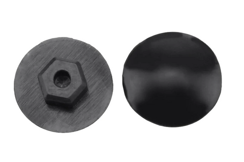 `A NEW ITEM - Rubber Cap for headset bolt, Dia 5mm, black (Sold individually)