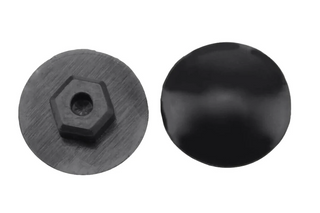 `A NEW ITEM - Rubber Cap for headset bolt, Dia 5mm, black (Sold individually)