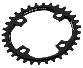 CHAINRING - MTB "STRONGLIGHT", 32T, 7075 CNC Black  SRAM - 104mm BCD, 4 Hole for 11 Spd  (Compatible with Chainring Bolt SL350134)
