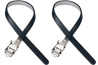 Straps for Toe Clip, LEATHER (sold as a pair) L: 430mm, BLACK