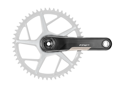 A NEW ITEM - TRP Crankset VISTAR, Mod. CK-C8000, carbon, L: 175mm, ROAD, black/silver  (Chainring NOT included)