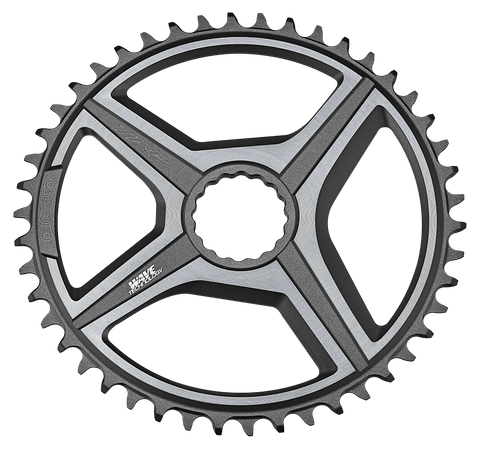 `A NEW ITEM - TRP Chain ring, VISTAR Mod. CR-G8000, 48T, SB Black/gun metal grey