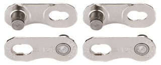 `A NEW ITEM - Connecting Link for 12/13 Speed XSL Flat & X FlatW, NON Re-Usable, KMC, Card of 2, SILVER
