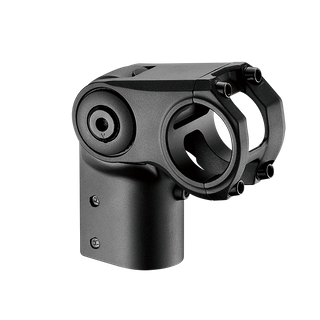 A NEW ITEM - Stem, alloy, barbore: 31.8mm steerer: 28.6mm, angle adj 0-90 deg, extension: 40mm, matt black