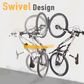 `A NEW ITEM - Bicycle Rotatable Storage Hanger, for 26-29", tire width up to 3.0", max 25kg, black, w/wheel pad