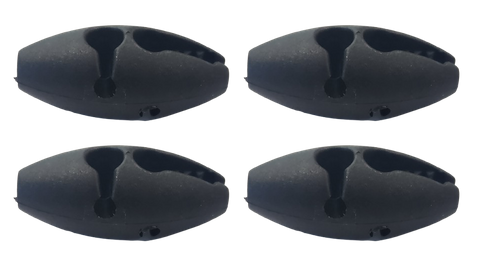 `A NEW ITEM - Adjustable cord lock set, nylon set 4pcs in kraft paper ziplock bag