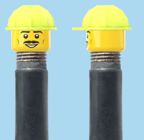 `A NEW ITEM  -  VALVE CAP, A/V, moustache, smile, fluro helmet, sold in pairs