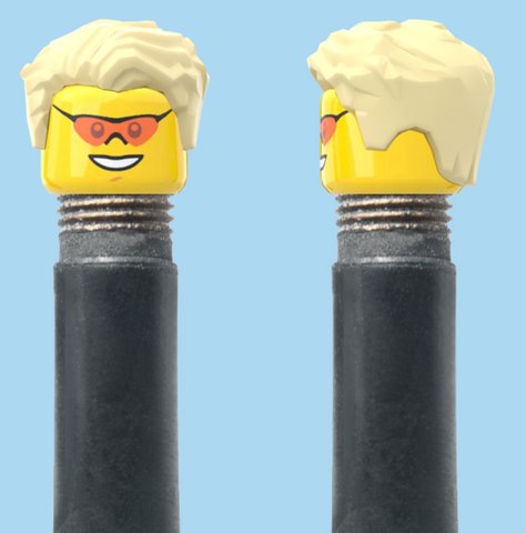 `A NEW ITEM  -  VALVE CAP, A/V, coloured sunglasses, smile, blonde hair, sold in pairs