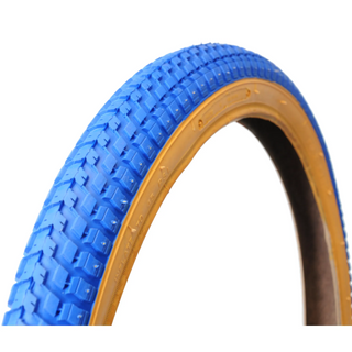 `A NEW ITEM - TYRE  -  BMX 20 x 2.125 BLUE/GUM WALL