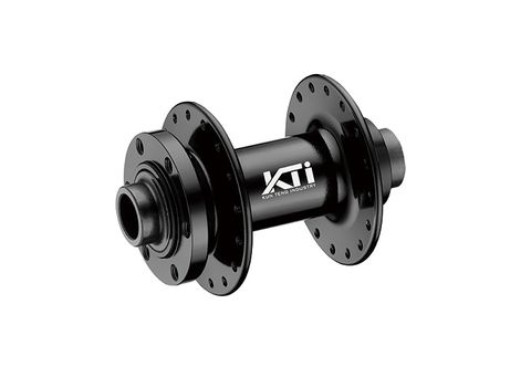 A NEW ITEM - HUB "KT" Brand - FRONT - E-MTB - 15mm T/A BOOST (110mm OLD) - 6 Bolt disc - 32H - Sealed Bearings - ANOD Black - W/KT logo