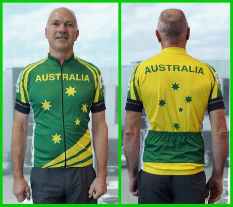 Jersey, TOURIST, short sleeve, full zip, Australia design, SMALL