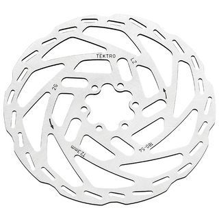 `A NEW ITEM - DISC ROTOR - Tektro, 180mm, T:2.3mm, stainless, w/T25 torque 6 bolts - Use only with 2.3mm calipers