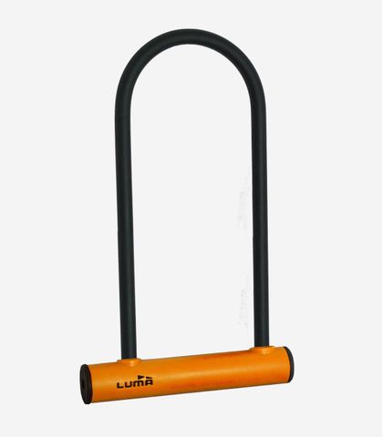 Lock , U lock 180 x 320mm, 12mm bar thickness,  Orange receiver, LUMA No1 lock brand in Spain