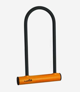 Lock , U lock 180 x 320mm, 12mm bar thickness,  Orange receiver, LUMA No1 lock brand in Spain