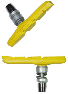 BRAKE PADS - KOOL STOP - THINLINE THREADED YELLOW  -  KS-TLTY