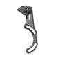 Chain guide, MINI, Alloy, w/plastic upper guard, black, ISCG-05, for 30T-38T