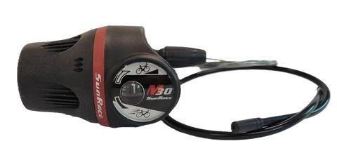 Left Grip Shifter, 3 Speed - Friction, Sunrace