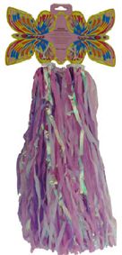 STREAMERS  Sparkling Glass, PURPLE PINK WHITE