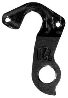 META CNC DERAILLEUR HANGER  - BLACK anodised, Model 220, Material 6061 T651 Aviation Aluminium, CNC Machined, (CANNONDALE KP284)