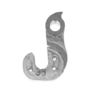 META CNC DERAILLEUR HANGER  - Model 35, Material 6061 T651 Aviation Aluminium, CNC Machined, Silver, MERIDA carbon matts hardy, UMF, CENTURION  (PILO D132)