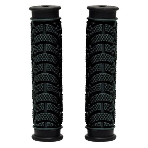GRIPS - Dual Density MTB Grips, Closed End. 130mm BLACK   - Oxford Product