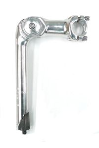 H/stem alloy, adj, 100mm ext, 22.2 quill, 25.4h/bar, Silver (120mm usable Quill Height)