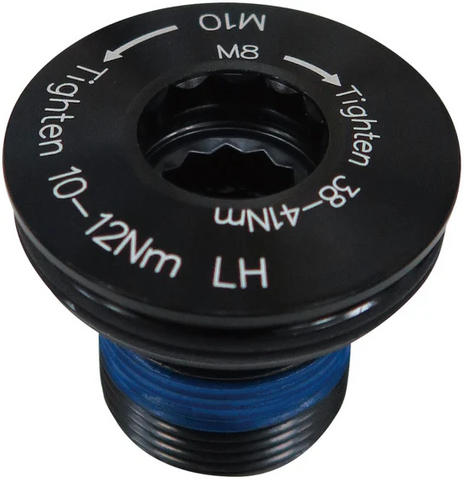 `A NEW ITEM - Bolt - Crank Bolt Alloy M19 w/Self-locking nut for FSA E-bike CK-730/Fazua/Ride 60 cranks Anod Black