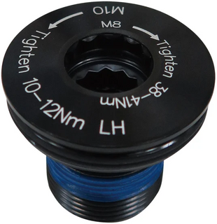 `A NEW ITEM - Bolt - Crank Bolt Alloy M19 w/Self-locking nut for FSA E-bike CK-730/Fazua/Ride 60 cranks Anod Black