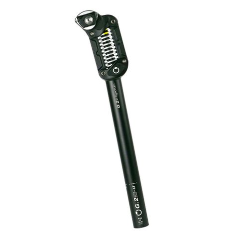 SEATPOST - 30.9mm x 380mm - 50mm Travel (d) HARD Spring (100-130kg Riders) - By,schulz G.2 LT Parallelogram Suspension - BLACK