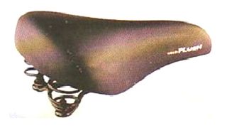 Saddle, Ladies, Emerald Top, Double Density with comfort Coil Spring Base, 270 x 180mm BLACK