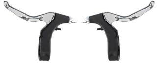 `A NEW ITEM - BRAKE LEVERS- U Brake Levers, Alloy, For U Brake, BLACK/SILVER (Sold In Pairs) for 16-20" bikes