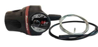 Left Grip Shifter, 3 Speed - Index, Sunrace