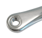 130mm BCD & 175mm Length - Right Crank Arm - Polished Silver Alloy