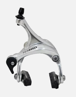 BRAKE - Caliper Road Brake, 39-51mm Reach, Dual Pivot, Alloy, Q/R, Recessed, SILVER (Front Only)  Quality TEKTRO product