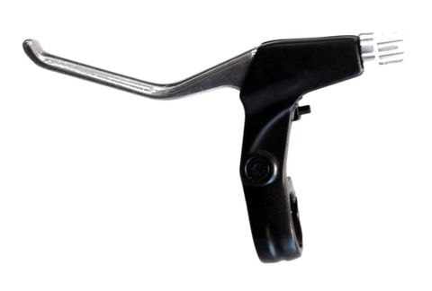 Brake Levers, 3 Finger Type,V-Brake Brake, Silver lever, black bracket (Sold In Pairs)