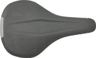 SADDLE - Velo branded, VL-3628, black, with I-carry handle at back of saddle, 162mmW x 262mmL