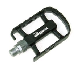 PEDALS  9/16" Sealed Bearings, Alloy Body/Cro-mo Axle, BLACK