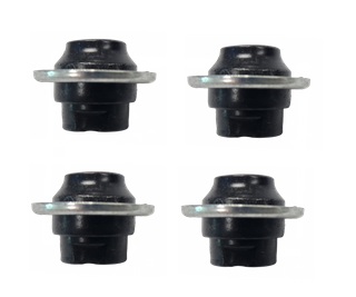 AXLE CONE  Rear, 3/8" with Dust Cover, 26 TPI, Long 17.6mm  (Bag of 4)