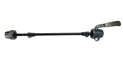 164mm - Rear Q/R Steel Silver Skewer - Not Safe For Disc Brakes